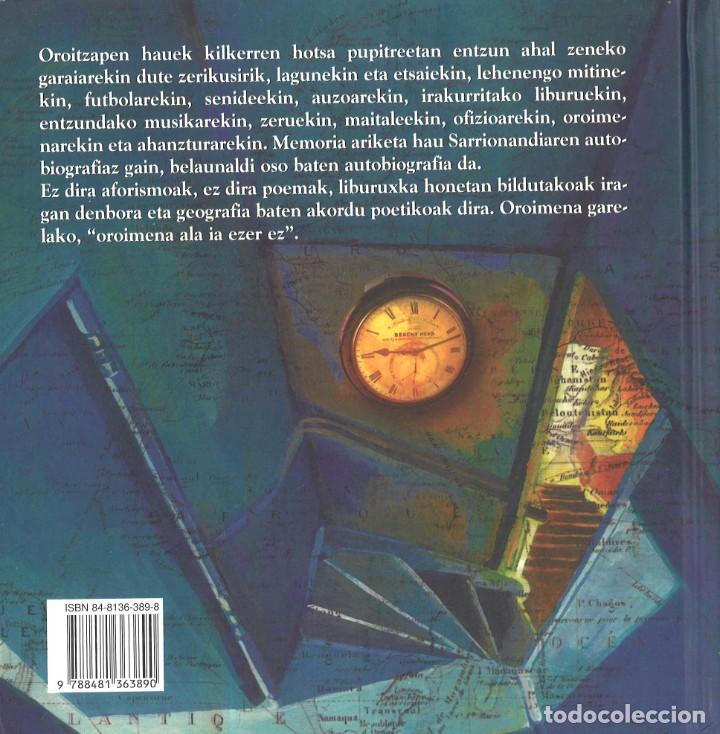 Libros de segunda mano: Akordatzen. Joseba Sarrionaindia. 2004. En euskera - Foto 2