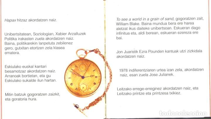 Libros de segunda mano: Akordatzen. Joseba Sarrionaindia. 2004. En euskera - Foto 3