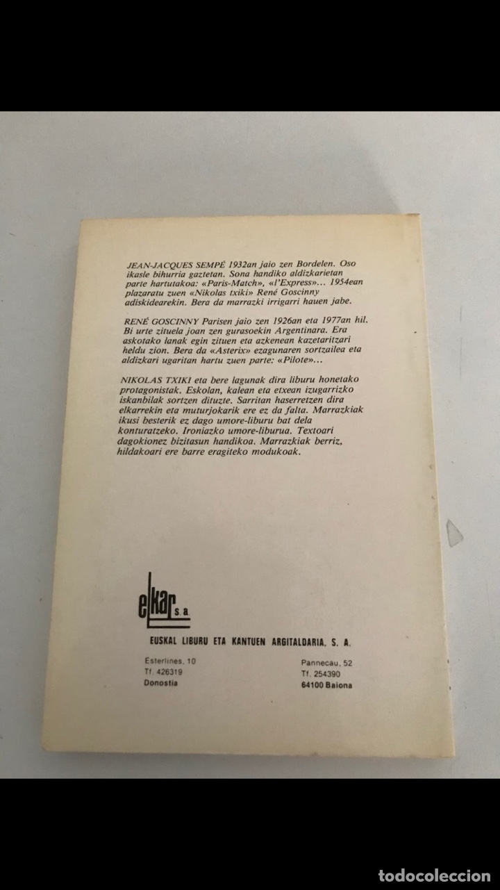 Libros de segunda mano: Nikolas Txiki Itzul Saila N 17 Euskera - Foto 2