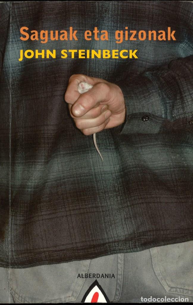 Libros de segunda mano: Saguak eta gizonak. John Steinbeck. 2012. En euskera - Foto 1
