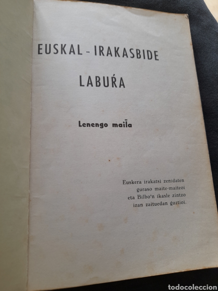 Libros de segunda mano: Euskal irakasbide labura. Xavier Pe&ntilde;a. Euskera - Foto 2
