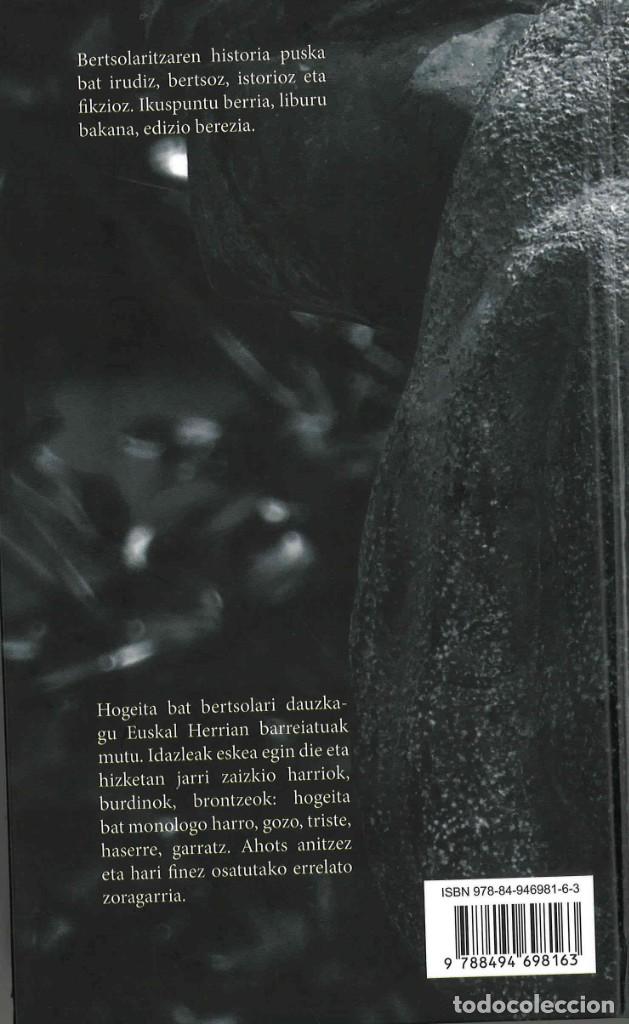 Libros de segunda mano: Bertsoaren harria. Koldo Izagirre. 2019. En euskera - Foto 2