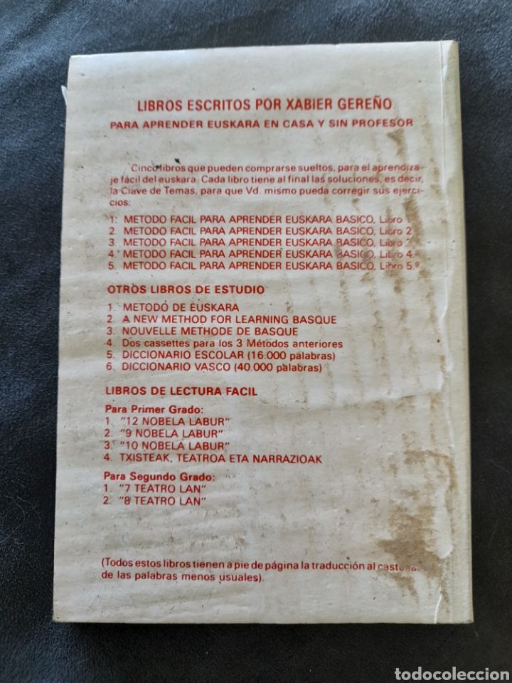 Libros de segunda mano: 10 nobela labur. Xabier Gere&ntilde;o. Euskera - Foto 2