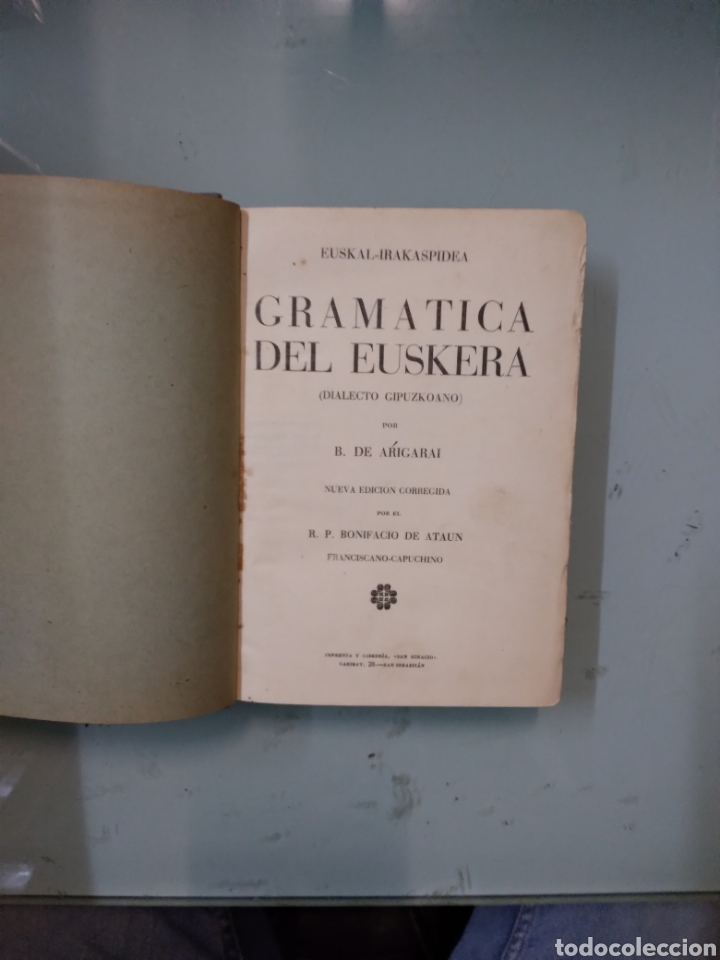 Libros de segunda mano: Euskal Irakaspidea, Gram&aacute;tica del euskera, dialecto gipuzkoano,Arigarai - Foto 2