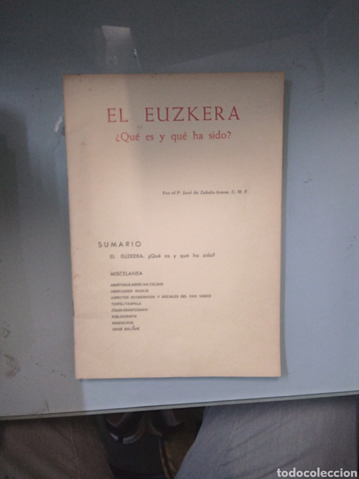 Libros de segunda mano: El euskera,Que es y que ha sido,Zabala - Foto 1