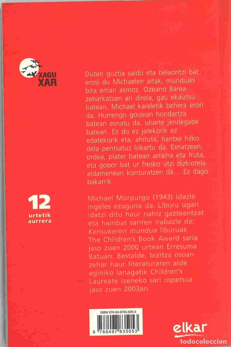 Libros de segunda mano: Kensukeren mundua. Michael Morpurgo. 2008. En euskera - Foto 2