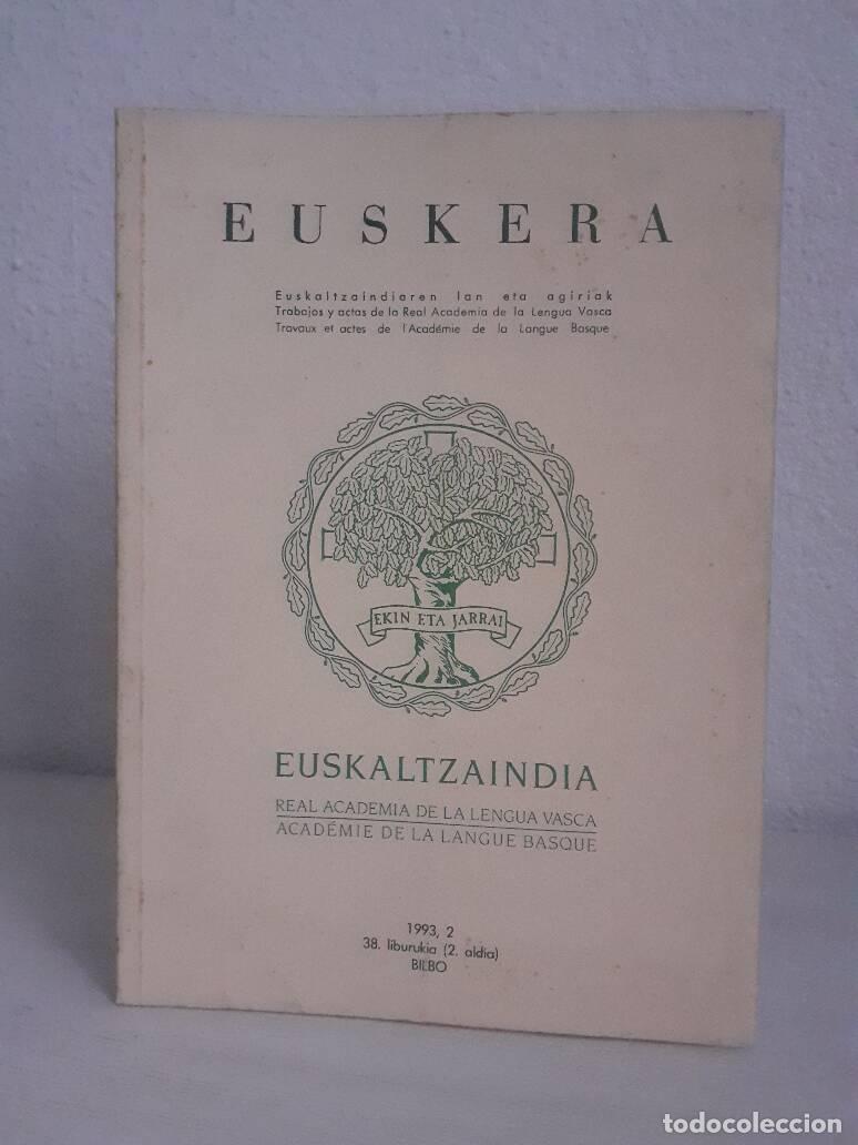 Libros de segunda mano: EUSKERA EUSKALTZAINDIAREN LAN ETA AGIRIAK - - Foto 1