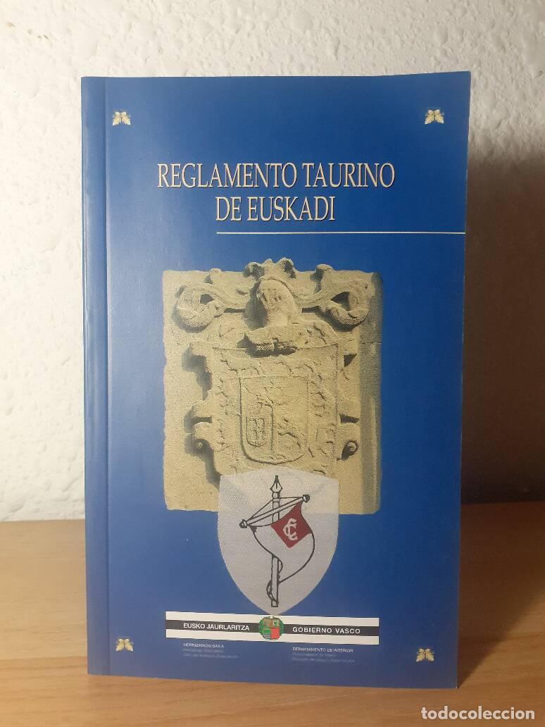 Libros de segunda mano: REGLAMENTO TAURINO DE EUSKADI - - Foto 1