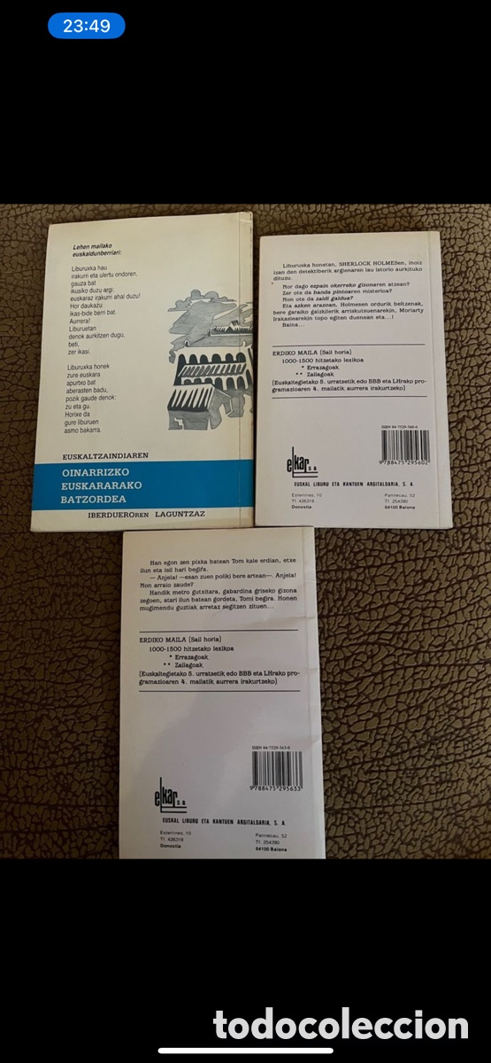 Libros de segunda mano: Lote 3 libros en euskera - Foto 2
