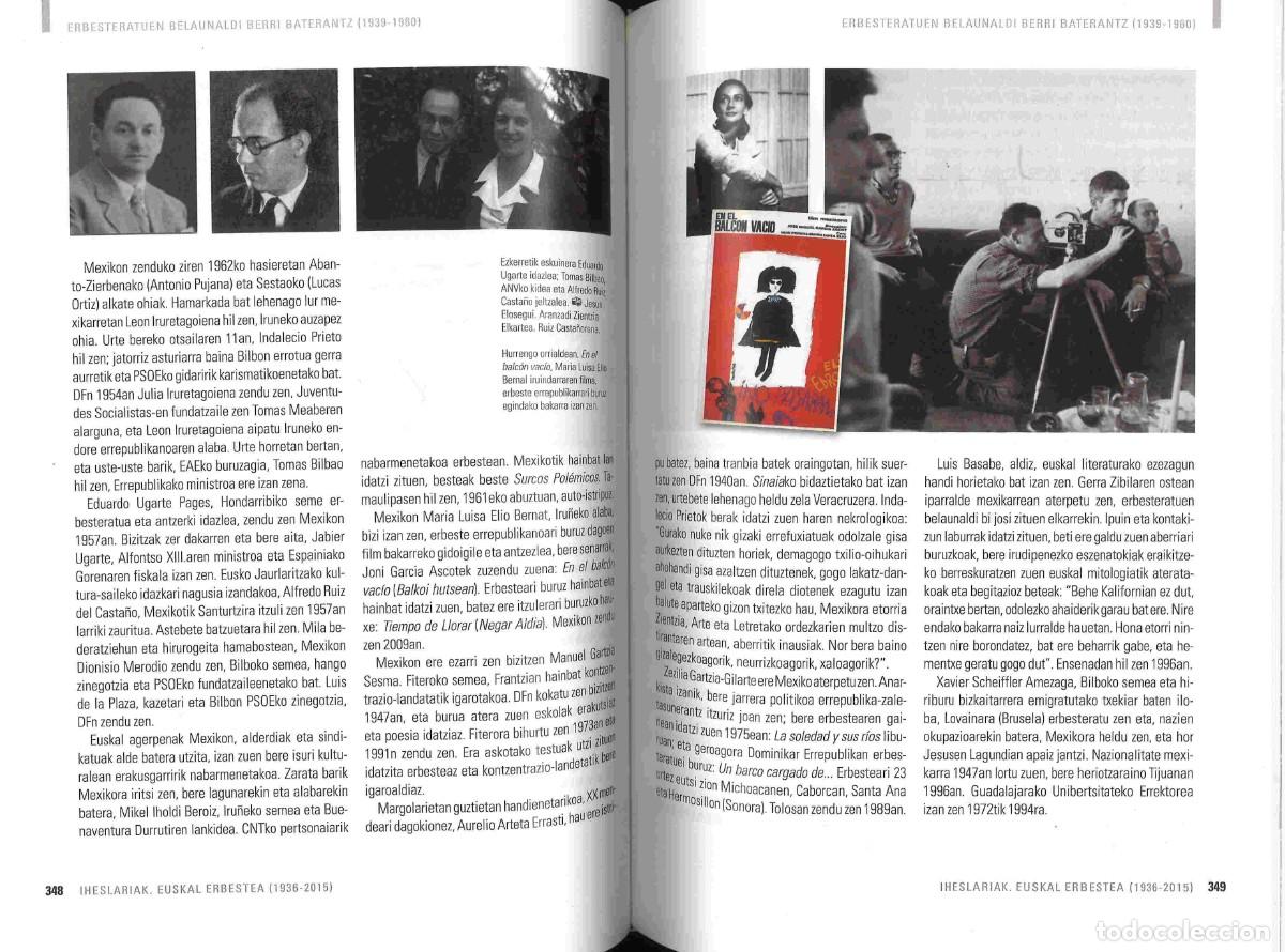 Libros de segunda mano: Iheslariak, Euskal erbestea 1936-2015. I&ntilde;aki Ega&ntilde;a. En euskera - Foto 4