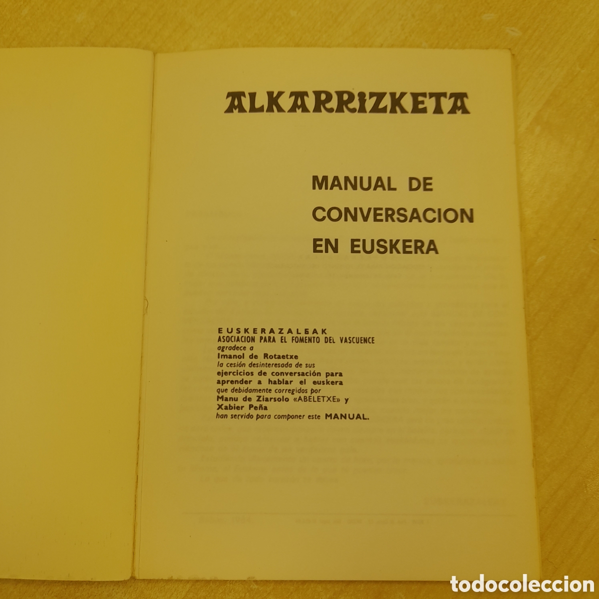 Libros de segunda mano: Alkarrizketa. Manual de conversaci&oacute;n en Euskera - Foto 6