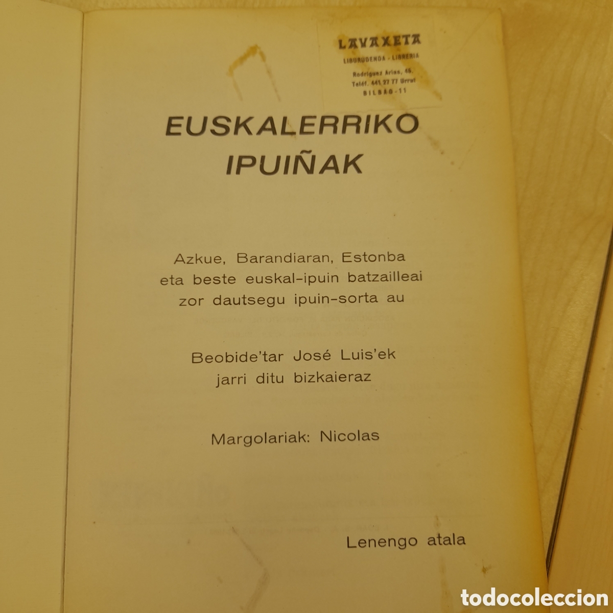 Libros de segunda mano: Euskalerriko ipui&ntilde;ak - Foto 3