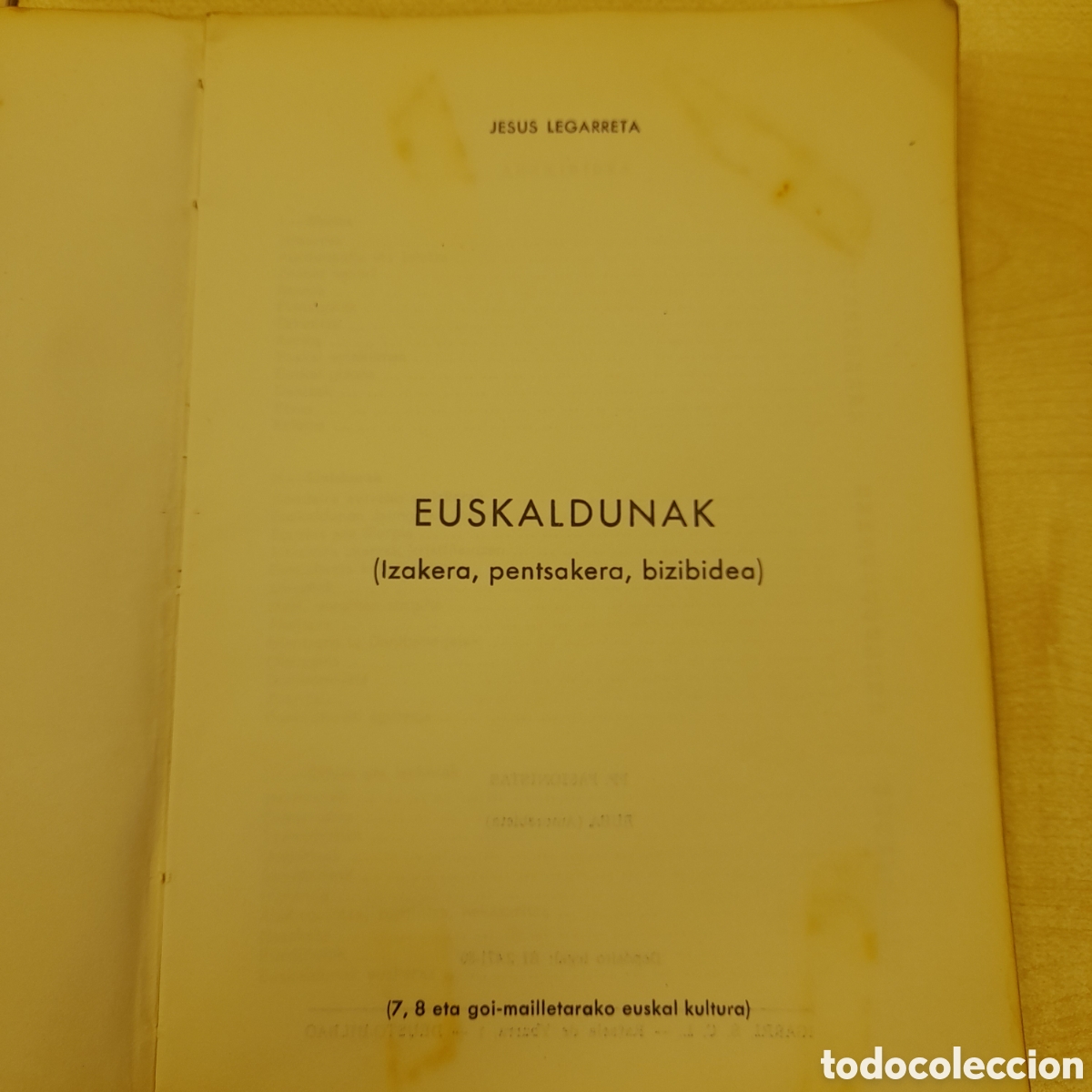 Libros de segunda mano: Euskaldunak. Jes&uacute;s Legarreta - Foto 2