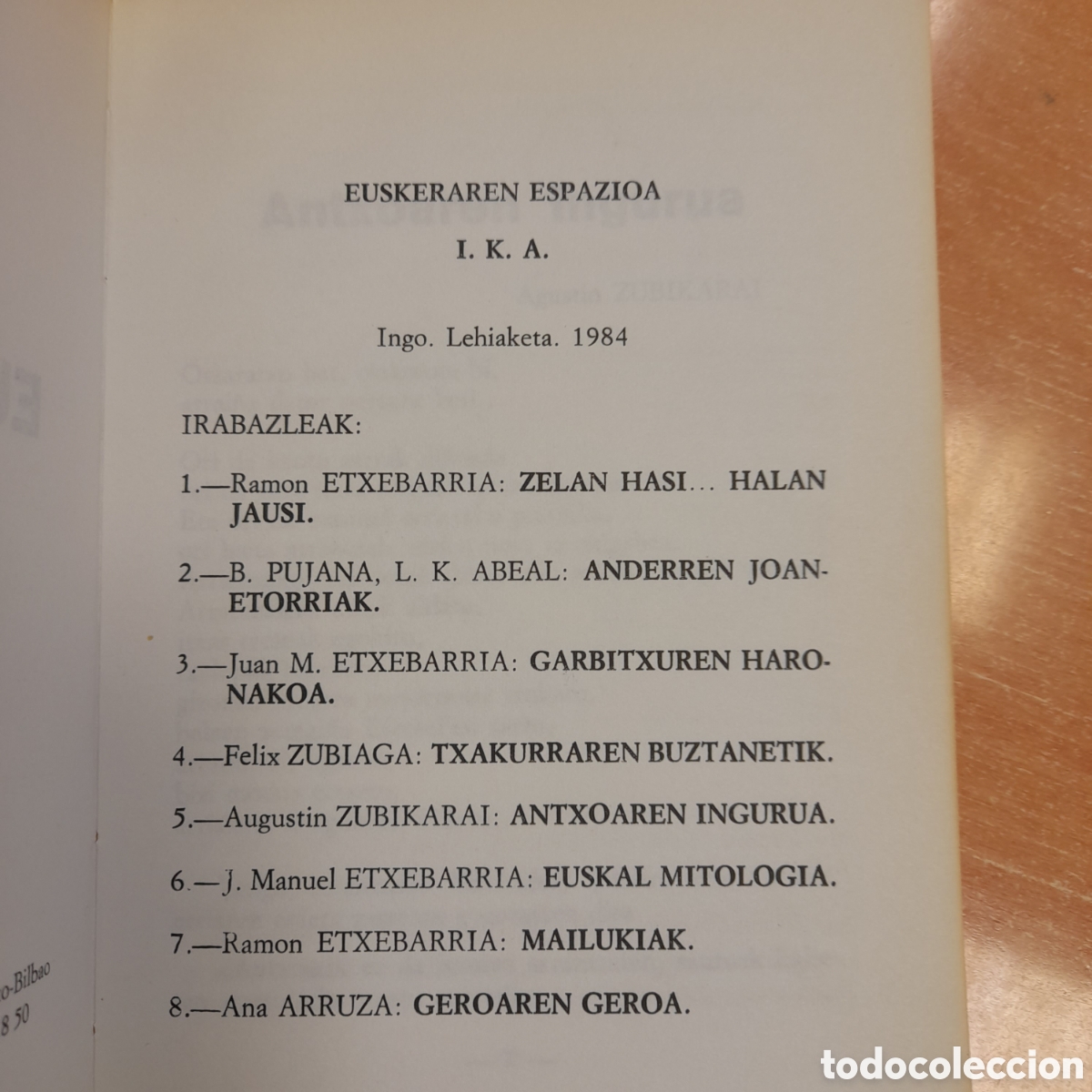 Libros de segunda mano: Euskeraren espazioa. 1 y 2 - Foto 2