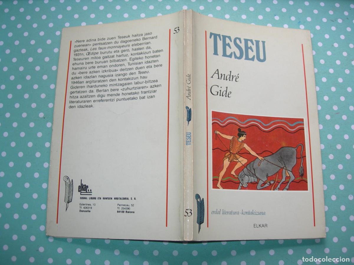 Libros de segunda mano: TESELU / ANDR&Eacute; GIDE / NARRATIVA / EUSKERA - Foto 1