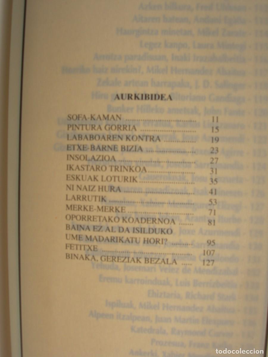 Libros de segunda mano: HAMALAU / XABIER MENDIGUREN / CUENTOS / EUSKERA - Foto 3