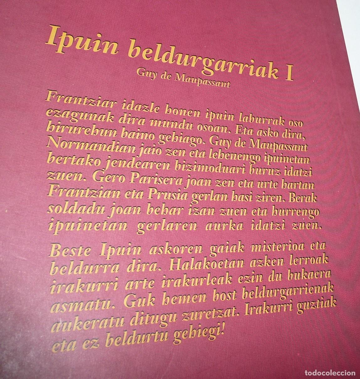 Libros de segunda mano: Ipuin beldurgarriak I - Guy de Maupassant (Sirimiri bilduma, 1998) - Foto 2