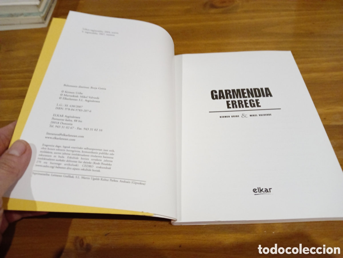 Libros de segunda mano: Garmendia. Errege. Editorial Elkar - Foto 2