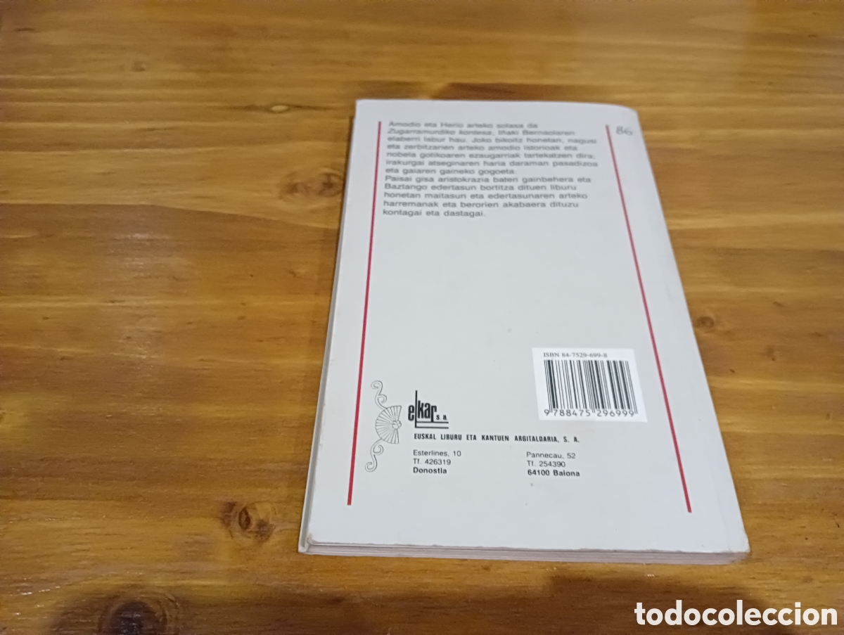 Libros de segunda mano: Zugarramurdiko Kontesa . - Foto 5