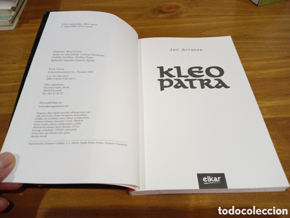 Libros de segunda mano: Kleo patra . Jon Arretxe - Foto 2