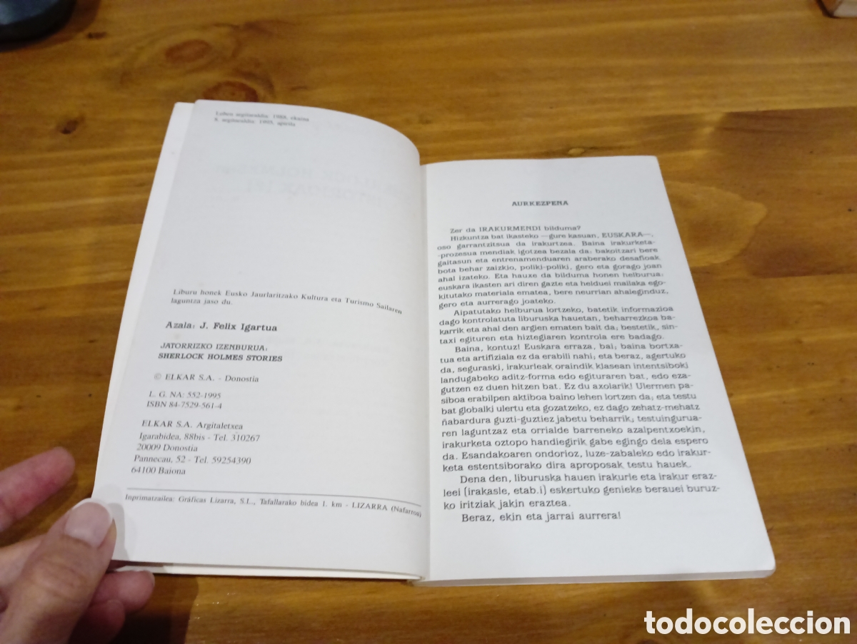 Libros de segunda mano: Sherlock Holmes en istotioak 2 - Foto 3