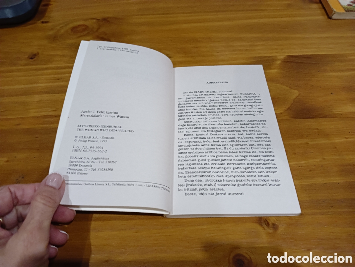 Libros de segunda mano: Desagertutako Emakumea . Philip Prowse - Foto 3