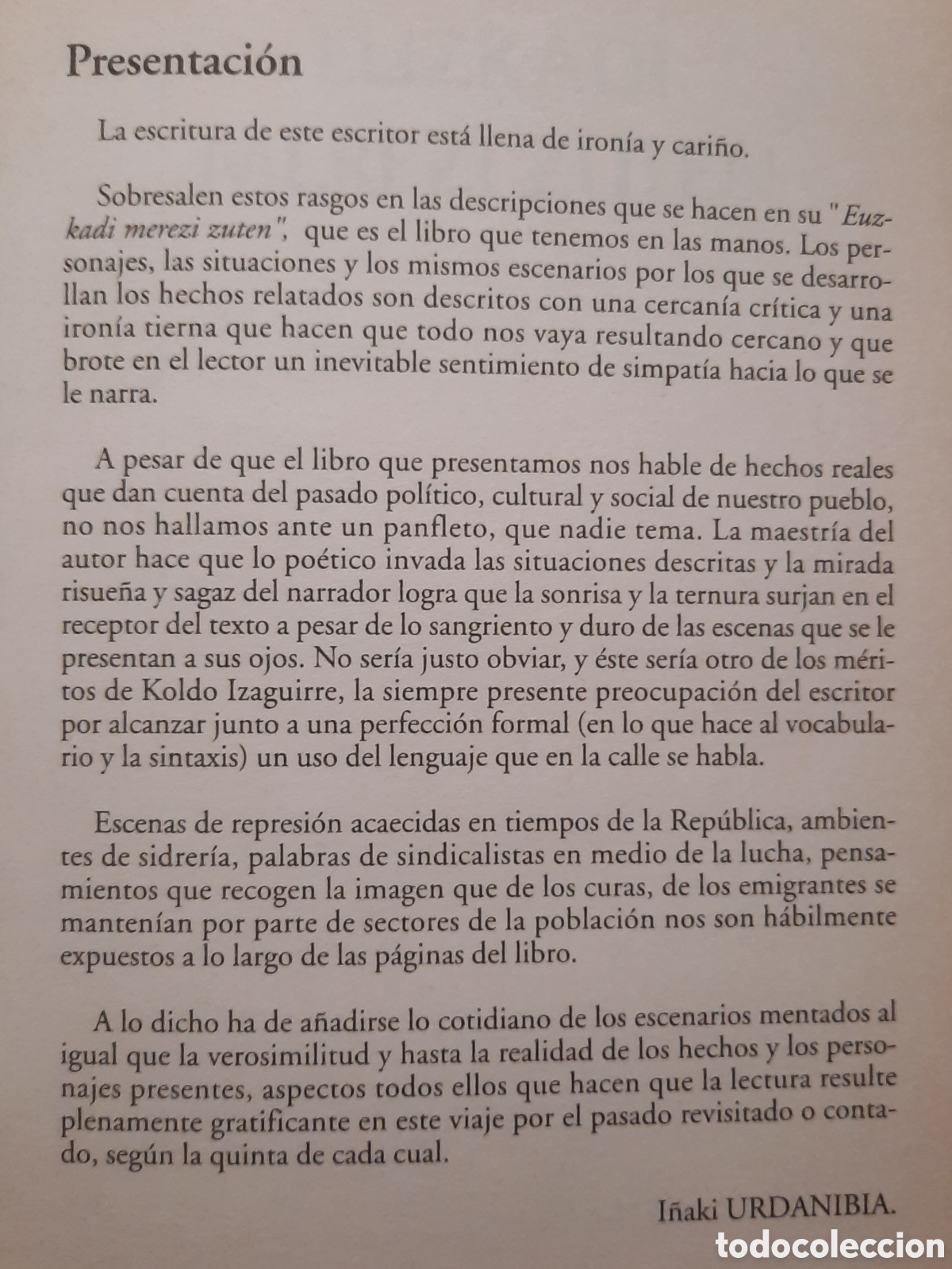 Libros de segunda mano: Izagirre Euzkadi merezi zuten - Foto 4