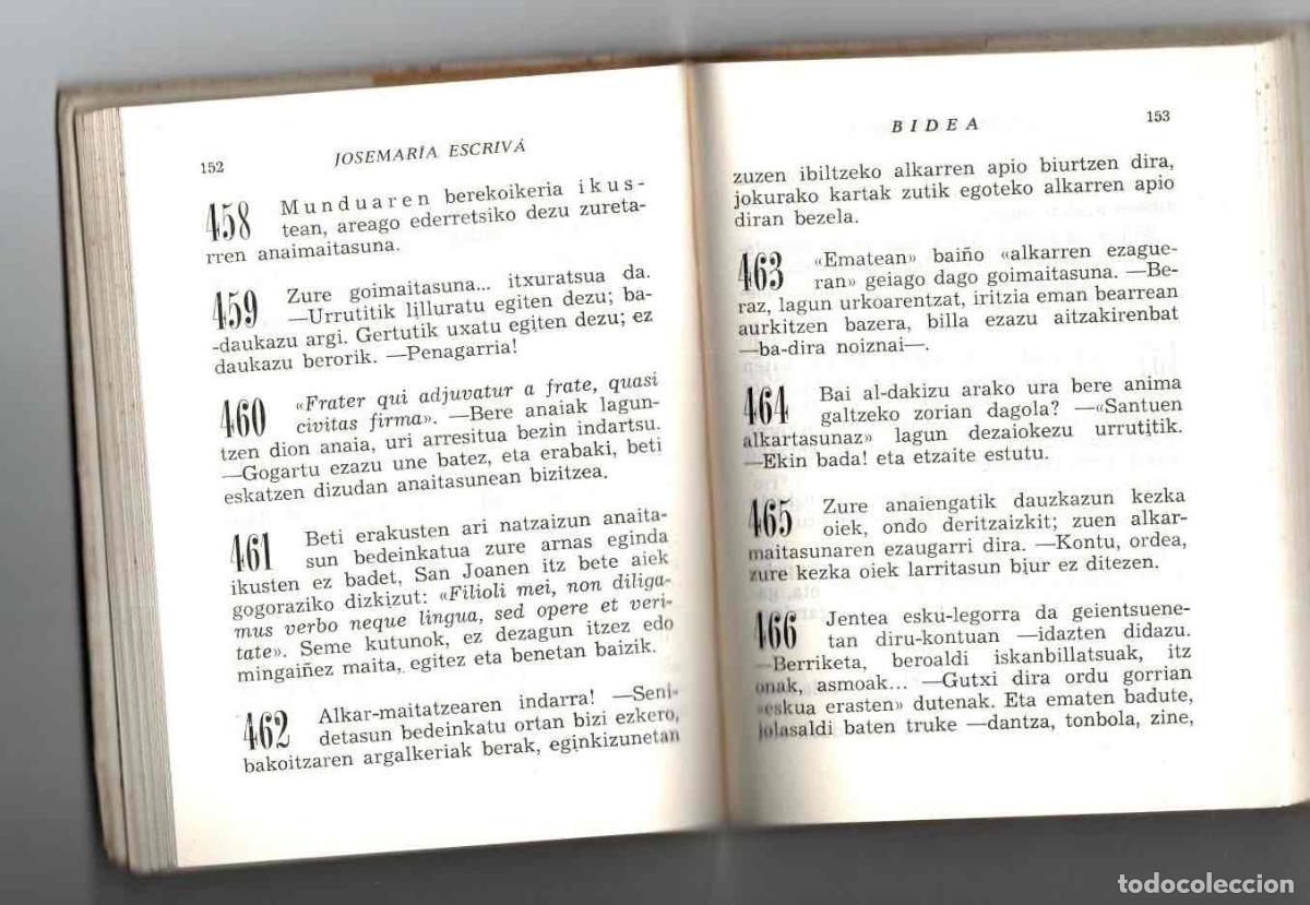 Libros de segunda mano: BIDEA. JOSE MARIA ESCRIV&Aacute;. RIALP, 1964. EN EUSKERA - Foto 2