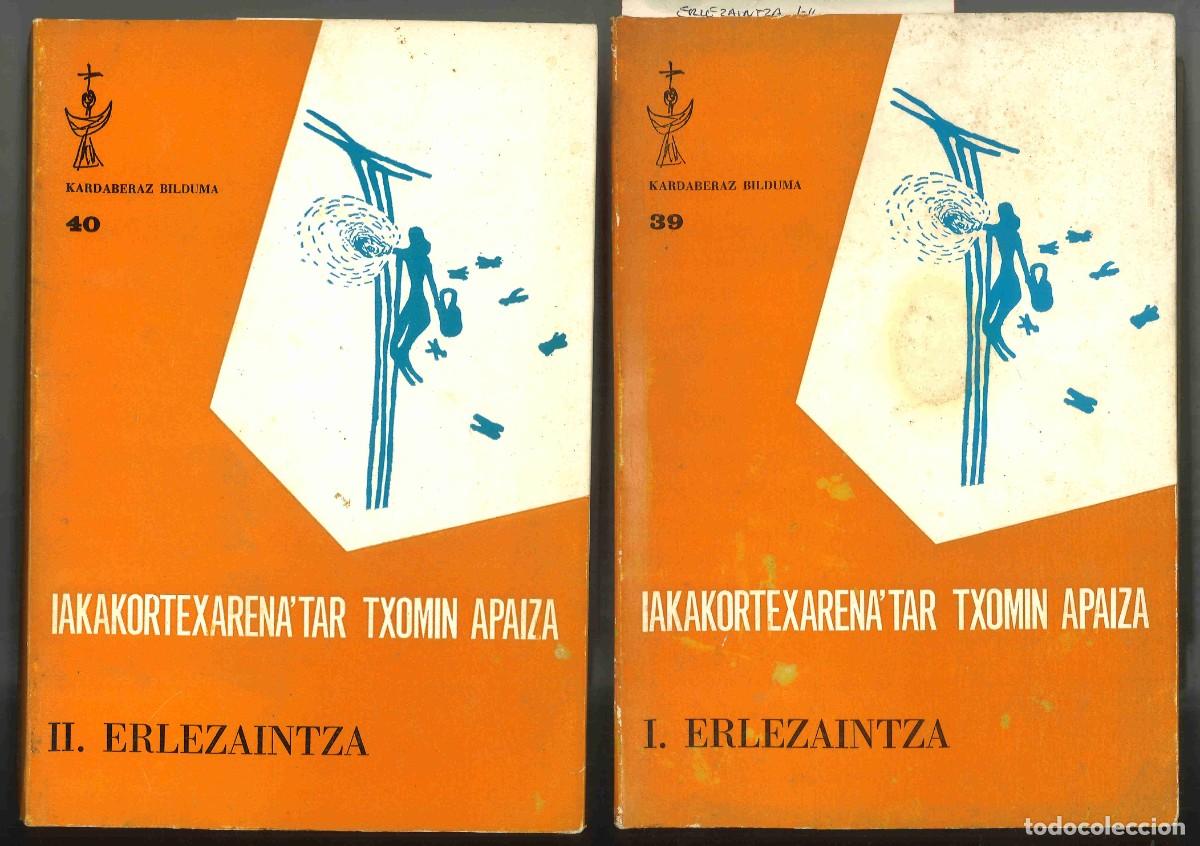 Libros de segunda mano: Erlezaintza. Txomin Iakakortexarena. 1988. En euskera - Foto 1