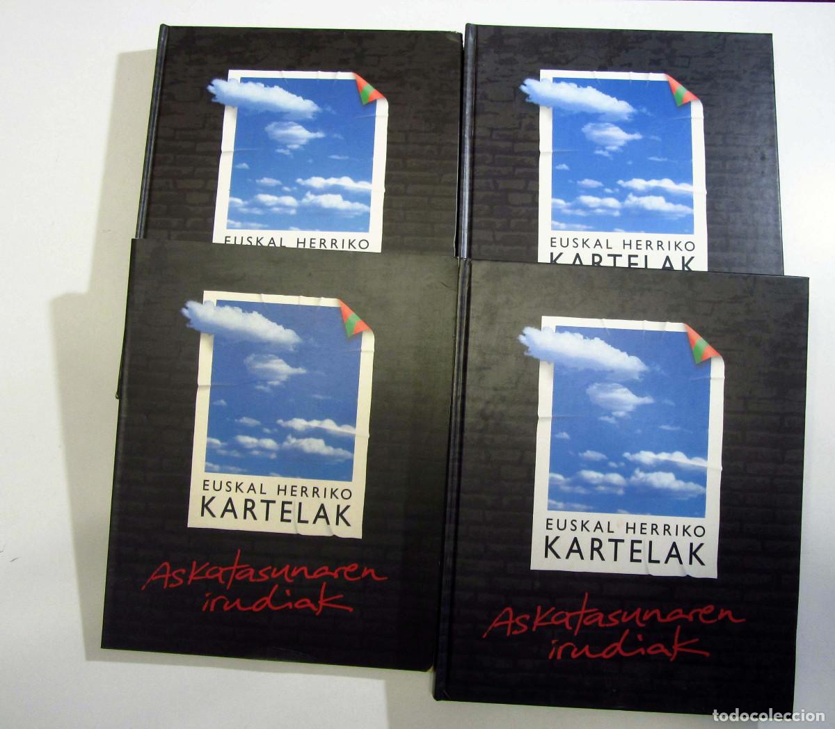 Libros de segunda mano: Euskal Herriko Kartelak. Askatasunaren Irudiak, 3 Tomos + Indices. Jabi Ubierna COMPLETO!!!!!