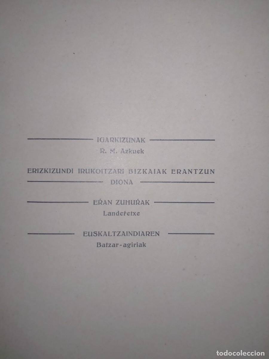 Libros de segunda mano: EUSKERA(TRABAJOS Y ACTAS DE LA ACADEMIA DE LA LENGUA VASCA) 1926 - Foto 2
