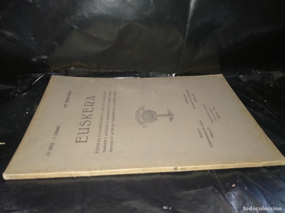 Libros de segunda mano: EUSKERA(TRABAJOS Y ACTAS DE LA ACADEMIA DE LA LENGUA VASCA) 1926 - Foto 4