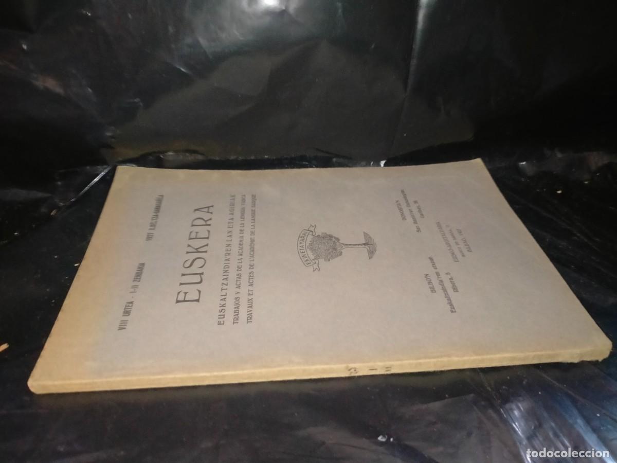 Libros de segunda mano: EUSKERA(TRABAJOS Y ACTAS DE LA ACADEMIA DE LA LENGUA VASCA) 1927 - Foto 6