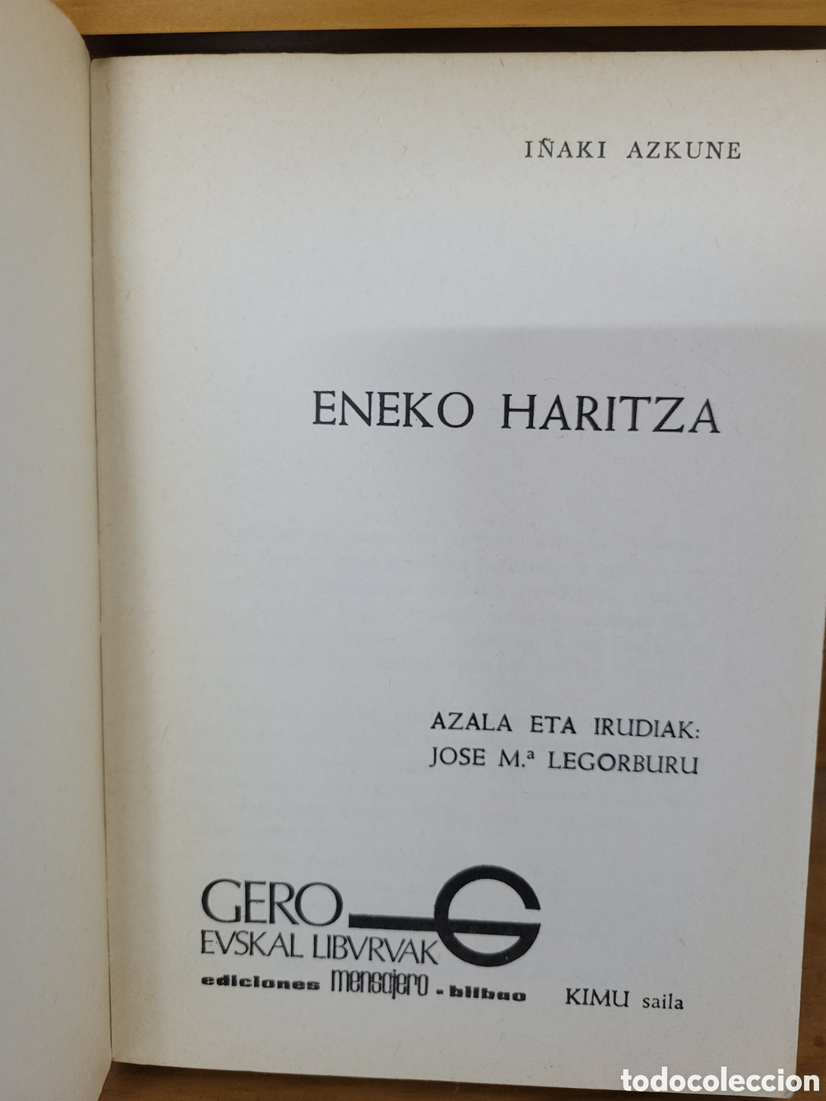 Libros de segunda mano: Eneko Haritza - I&ntilde;aki Azkune - Foto 2