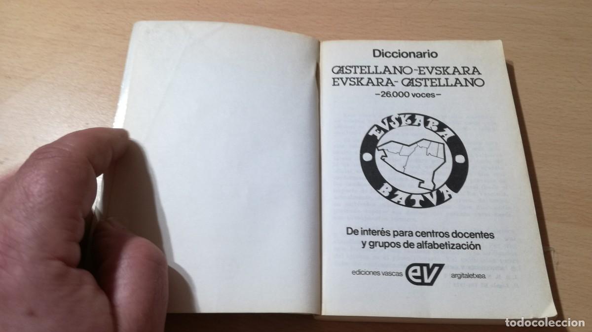 Libros de segunda mano: DICCIONARIO CASTELLANO EUSKERA / / S-302 / EV - Foto 3