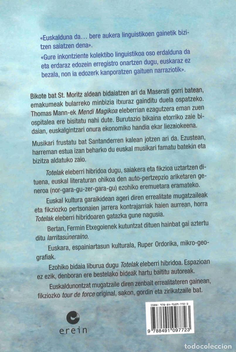 Libros de segunda mano: Fermin Etxegoien. Totelak. Erein. 2021. Euskaraz - Foto 2