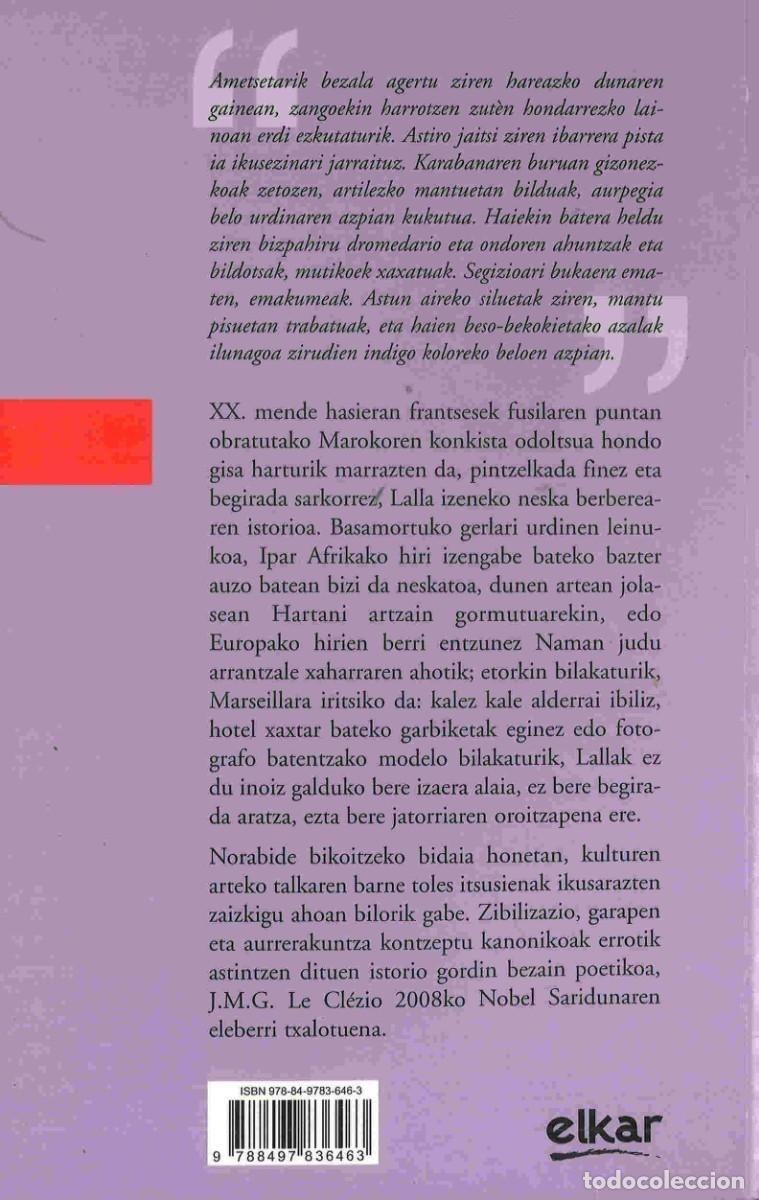 Libros de segunda mano: J.M.G.Le Cl&eacute;zio. Basamortua. 2009. En euskera - Foto 2