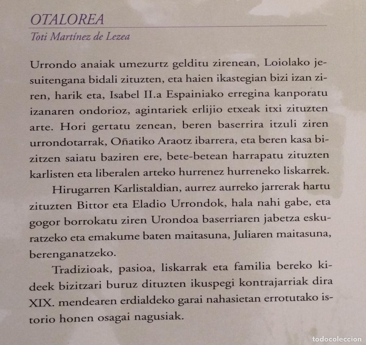 Libros de segunda mano: OTALOREA TOTI MART&Iacute;NEZ DE LEZEA 2008 EREIN - Foto 3