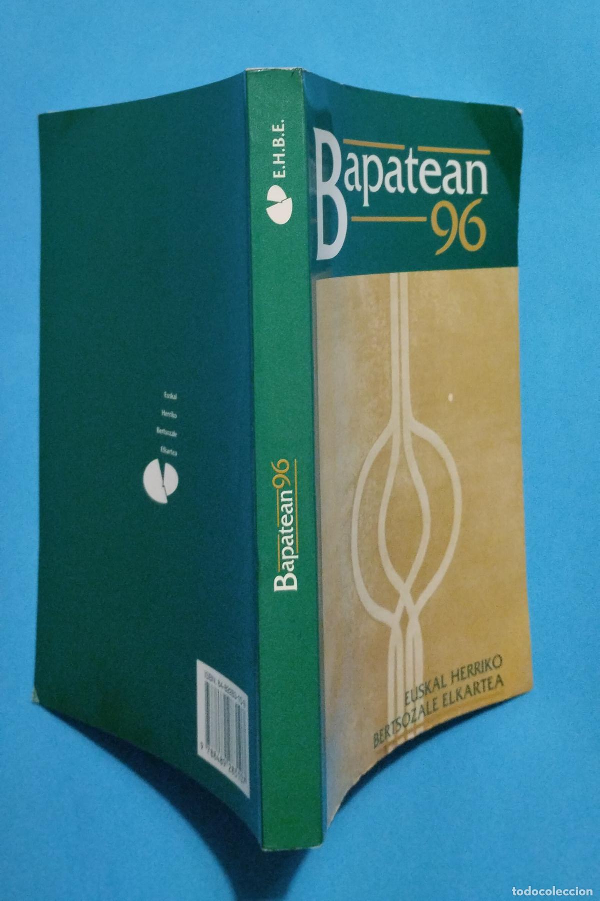 Libros de segunda mano: BAPATEAN 96 EUSKAL HERRIKO BERTSOZALE ELKARTEA - Foto 2