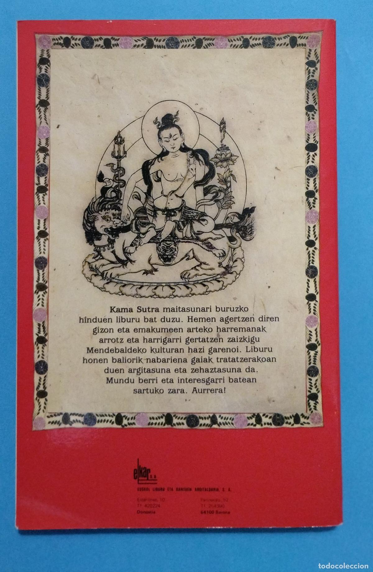 Libros de segunda mano: KAMA SUTRA 1987 ELKAR LEHEN EDIZIOA EUSKERAZ - Foto 3