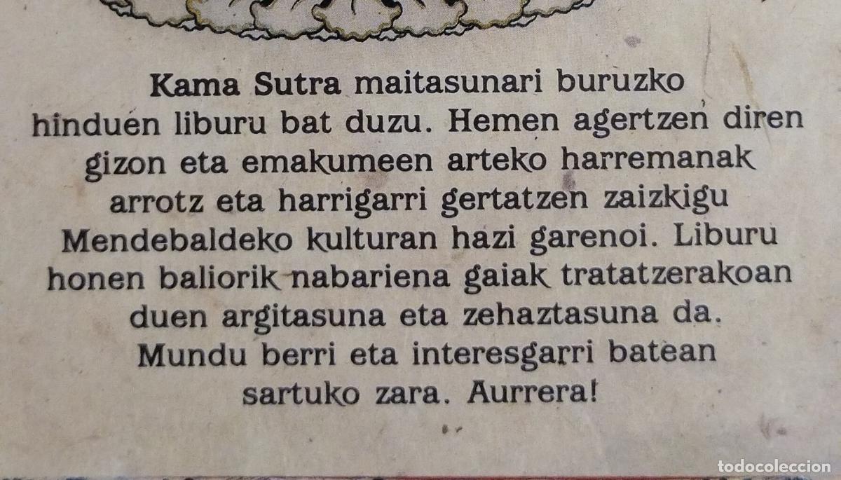 Libros de segunda mano: KAMA SUTRA 1987 ELKAR LEHEN EDIZIOA EUSKERAZ - Foto 4