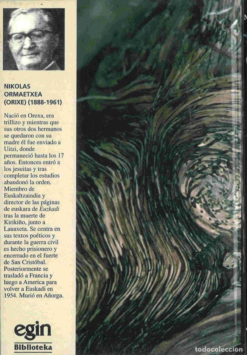 Libros de segunda mano: Nikolas Ormaetxea, Orixe. Denok bat. Edici&oacute;n biling&uuml;e. 1995 - Foto 2