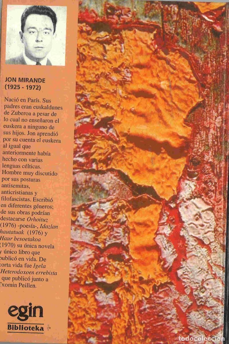 Libros de segunda mano: Jon Mirande. Haur besoetakoa. 1995 - Foto 2