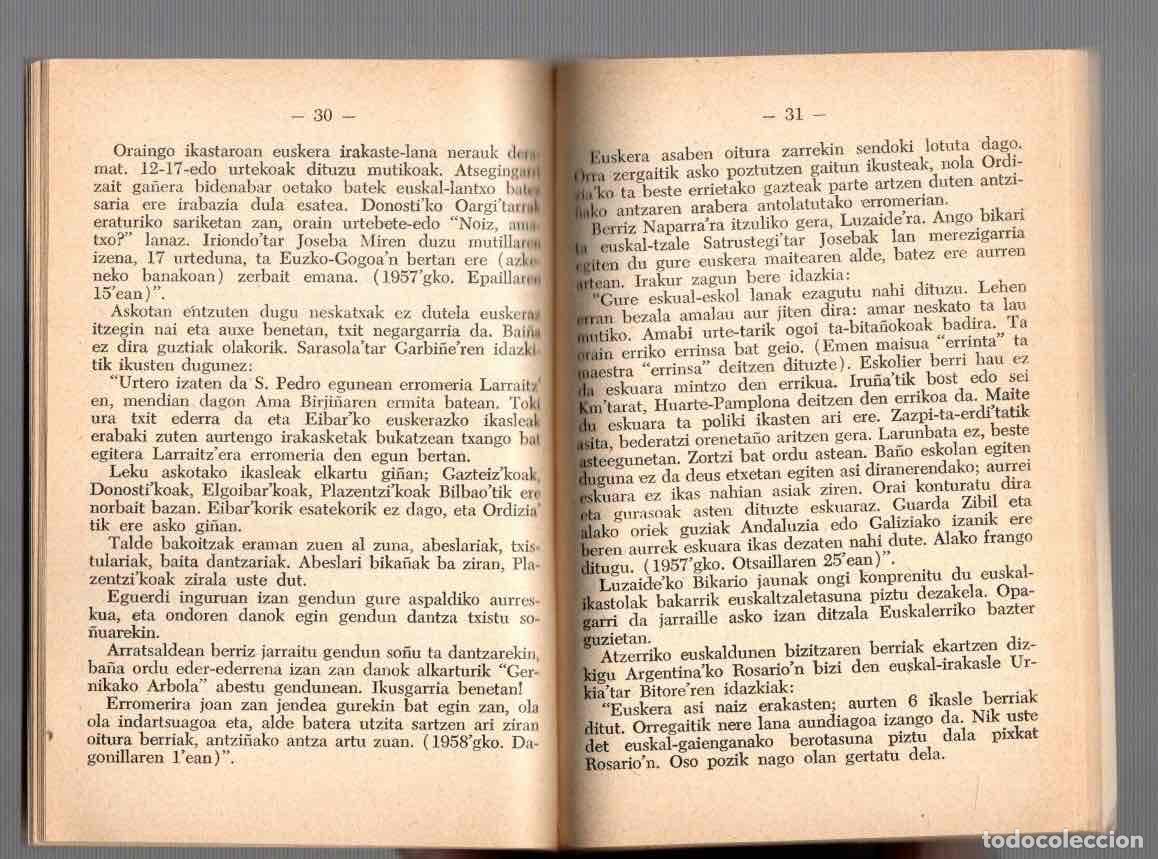Libros de segunda mano: BERE IDAZKIAK TAUER NORBERT, EDICIONES VASCAS EKIN, 1962. - Foto 2