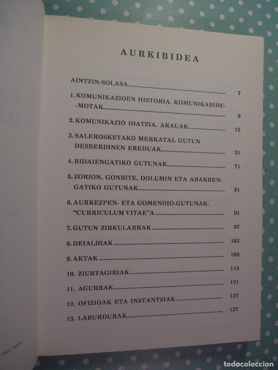 Libros de segunda mano: MERKATAL KORRESPONDENTZIA / VVAA. / EUSKERA - Foto 2