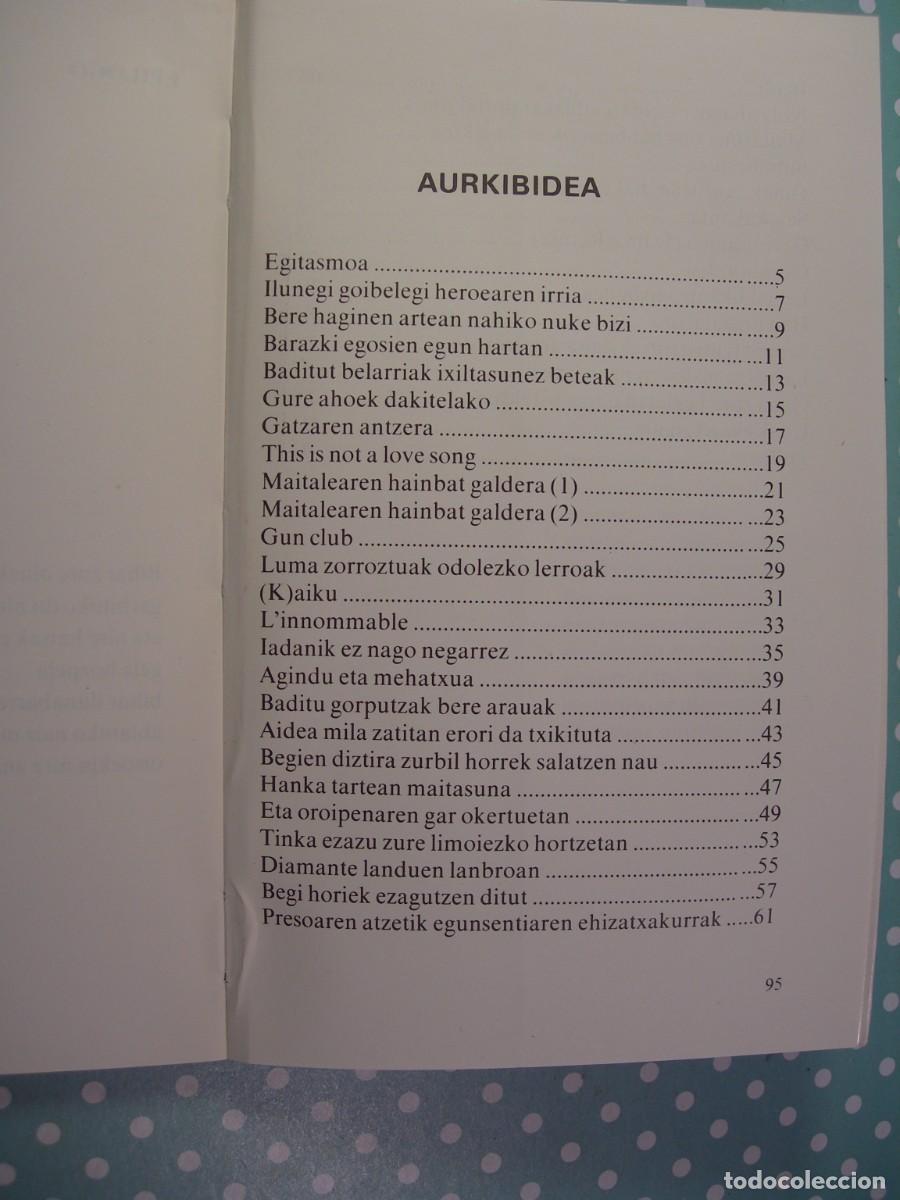 Libros de segunda mano: LIKANTROPO / XABIER MONTOIA / EUSKERA - Foto 3