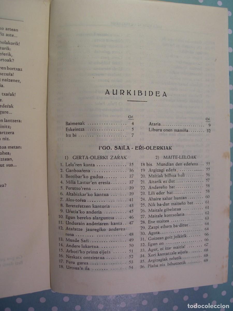 Libros de segunda mano: MILA EUSKAL-OLERKI EDER / AITA ONAINDIA / EUSKERA - Foto 3