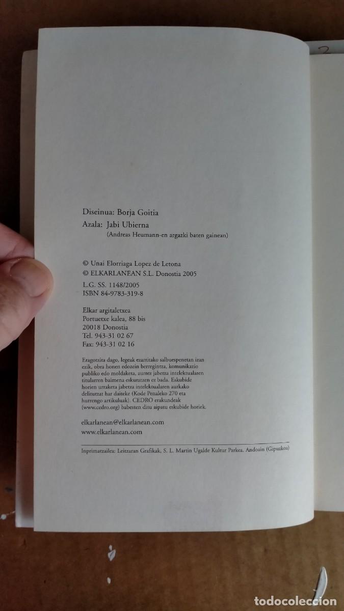 Libros de segunda mano: VREDAMAN. UNAI ELORRIAGA. ELKAR 2005 - Foto 3