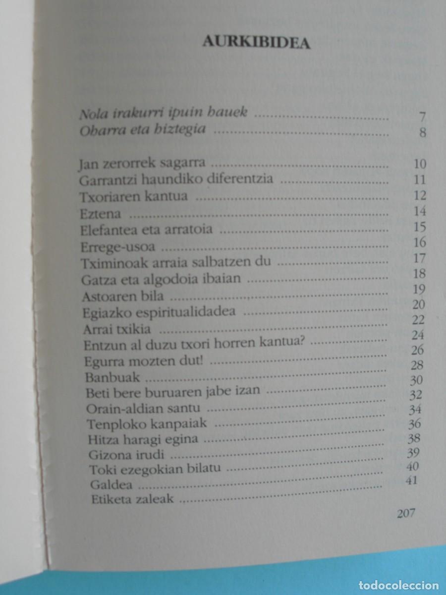 Libros de segunda mano: TXORIARN KANTUA / ANTONY DE MELLO, S. J, / EUSKERA - Foto 3
