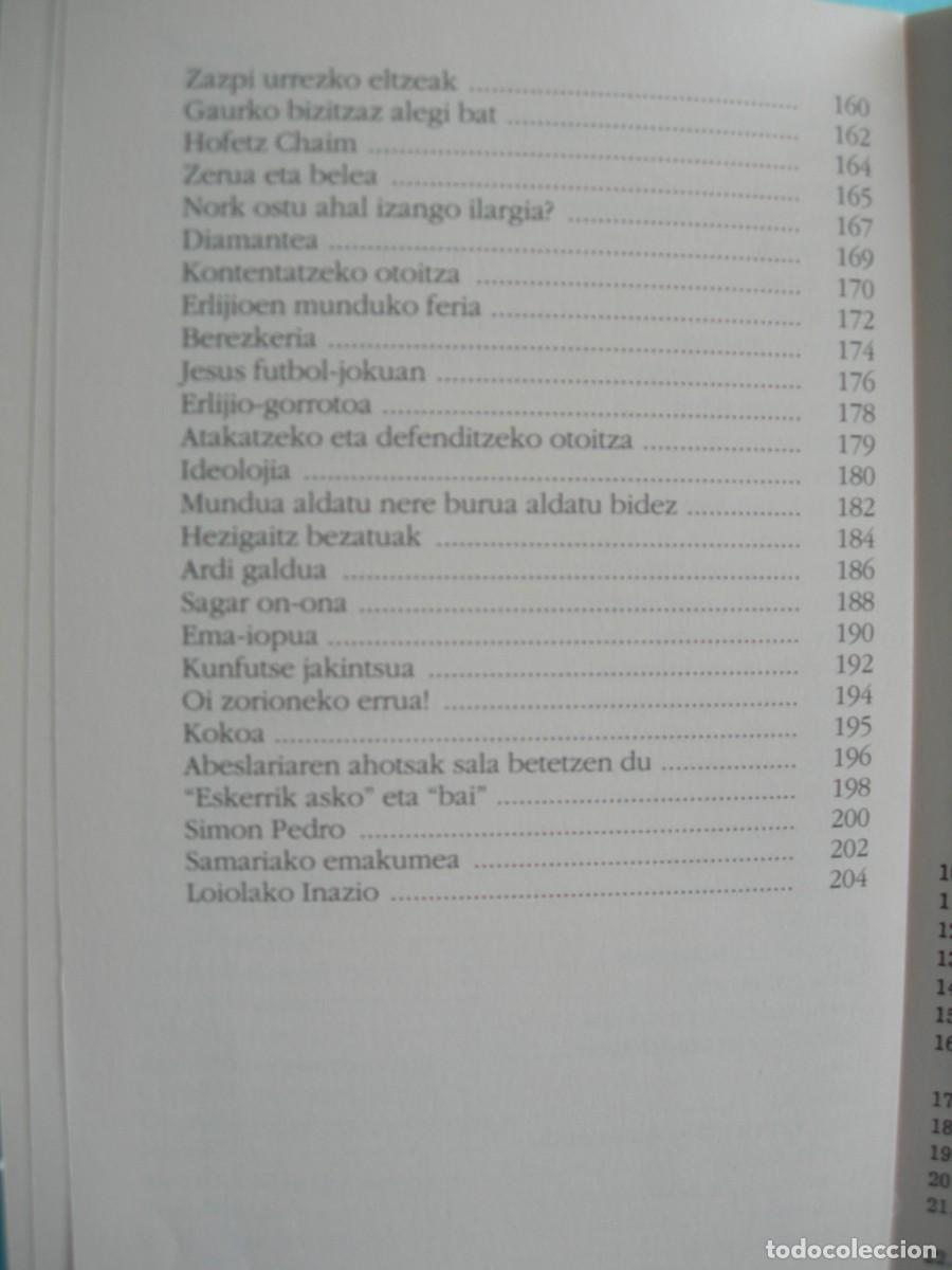 Libros de segunda mano: TXORIARN KANTUA / ANTONY DE MELLO, S. J, / EUSKERA - Foto 5